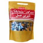 تافی مخلوط کره ای و کاکائویی میلکی مو شیرین عسل - مقدار 1000 گرم