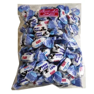 تافی کره ای با مغزی شیری میلکی موو شیرین عسل - 500 گرم