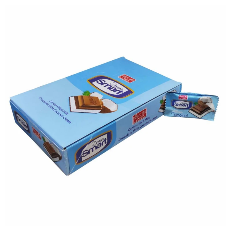 شکلات شیری با مغز کرم نارگیل دریم شیرین عسل - 22 گرم بسته 24 عددی