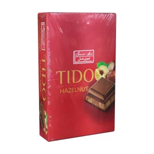 شکلات شیری با مغزی کرم فندقی تیدو شیرین عسل - 7گرم بسته 50 عددی
