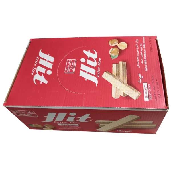 ویفر با کرم فندق هیت شیرین عسل - 40 گرم بسته 24 عددی