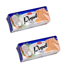 بیسکویت نارگیل شکری پاپل نایس شیرین عسل - 300 گرم بسته 2 عددی