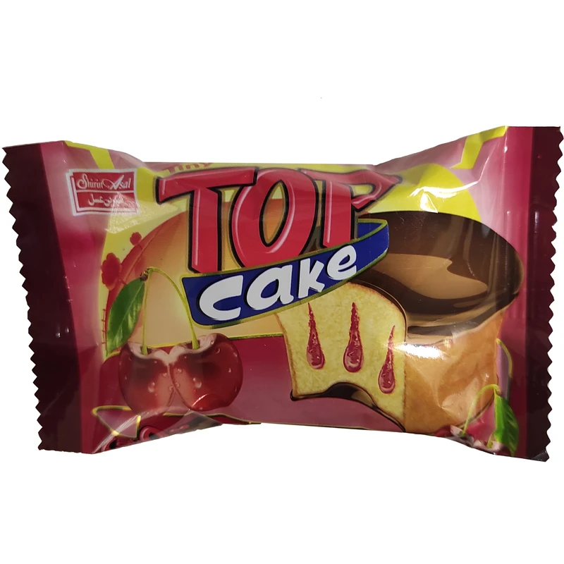 کیک با روکش کاکائو و مغزی گیلاس شیرین عسل - 30 گرم