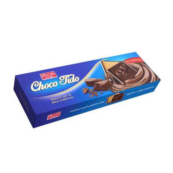 شوکو بیسکویت 144 گرم شیری تیدو
