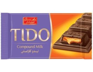 فراورده کاکائویی شیری با مغز کارامل 48 گرم تیدو ( 24*6)