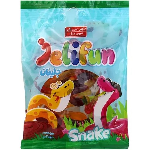 پاستیل مار 150 گرم - 12*6 ژلیفان 40